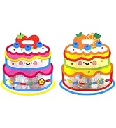 PABCK 20 Pack Clear Plastic Gift Bags Cartoon Goodie Bags 8.27x8.86 inch Candy Snack Cookie Packa...
