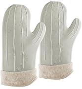 UMIRRO Cactus Silicone Oven Mitt 2-Pack Set, Heat Resistant, Non-Slip Grip for Kitchen Use, Safe ...
