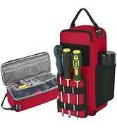 LAKE OF FIRE 12.6" Small Tool Bag Pouch for Men with Multiple Pockets, Waterproof Heavy Duty Tool...