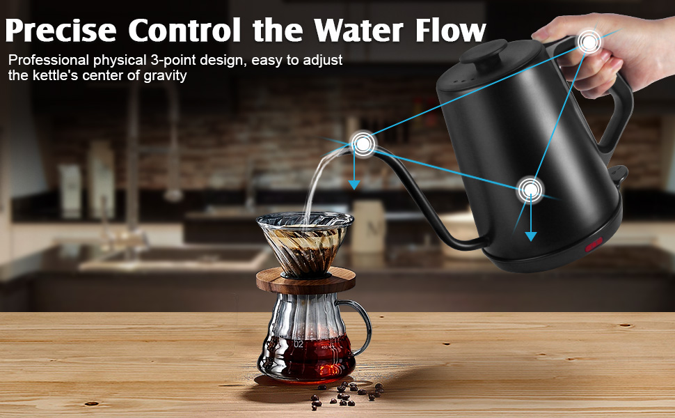 Auto Shut-Off, Boil-Dry Protection, 360° Rotational Base