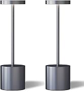 TBBGA LED Cordless Table Lamps Set of 2, Portable Rechargeable 5000mAh Battery Powered Lamp, 3 Co...