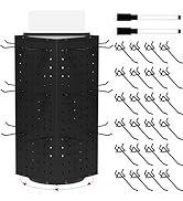 Rotating Pegboard Display Stand With 24 Hooks ,Metal Spinning Peg Board Displays, Desk Pegboard,M...