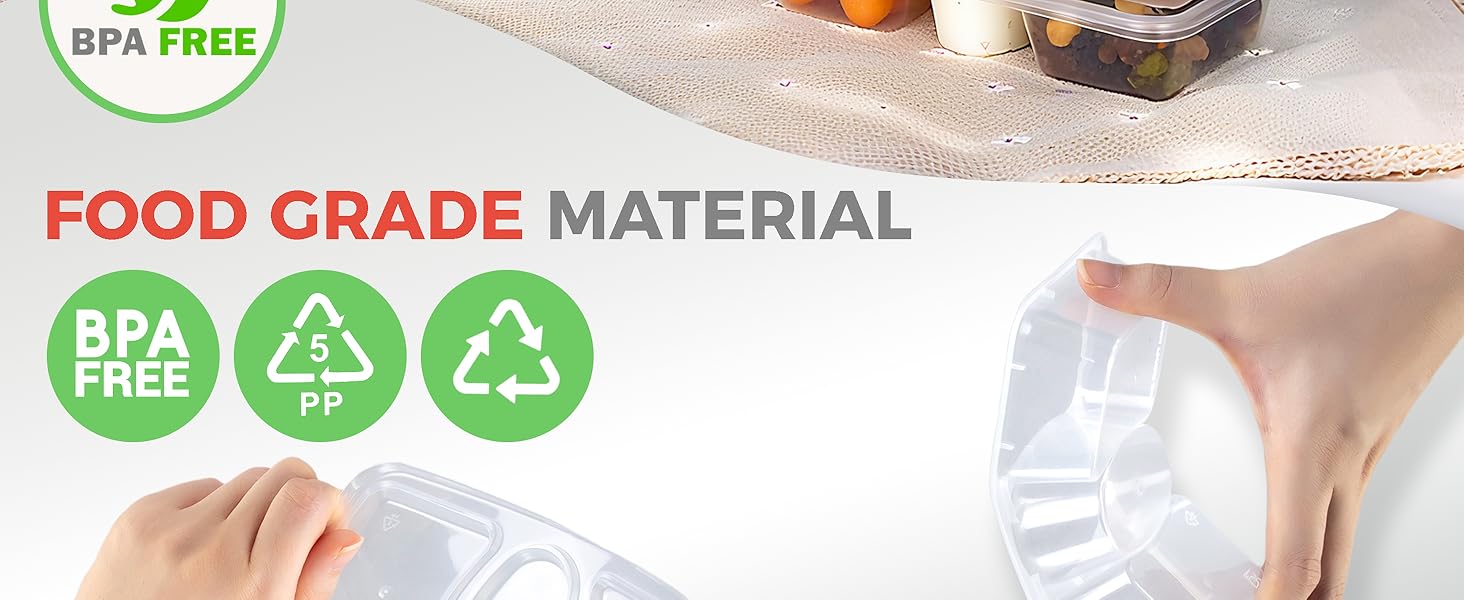 Reusable Snack Containers with Lids