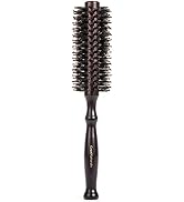 Boar Bristle Round Styling Hair Brush - 1.75 Inch Diameter - Blow Dryer & Curling Roll Hairbrush ...