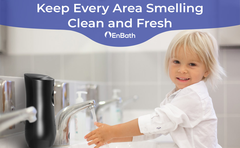 Child-friendly automatic air freshener with safe design for a clean and fresh-smelling home.