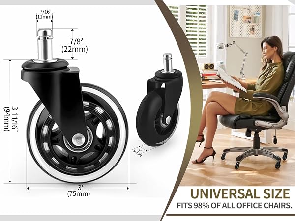 Universal Fit for Most Office Chairs