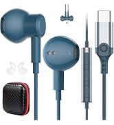 USB C Earbuds Wired Earphones for iPhone 17 16 Pro 16e 17e/Samsung S26 S25 S24 A16 A17 A37,Magnet...