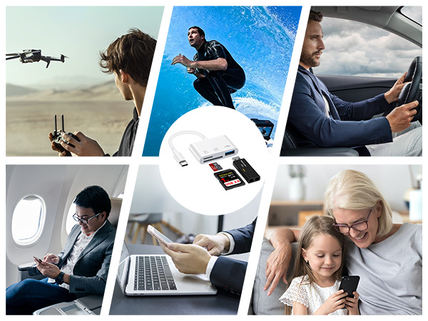 usb c sd card reader iphone 16 pro sd card reader type c micro card reader digital camera adapter