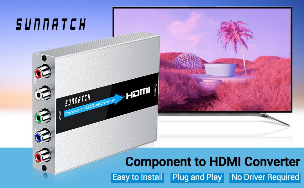 Component to HDMI converter