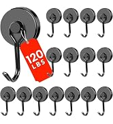 DIYMAG Black Magnetic Hooks 120LBS Strong Magnetics Heavy Duty 2026 Cruise Cabin Ship Essentials ...