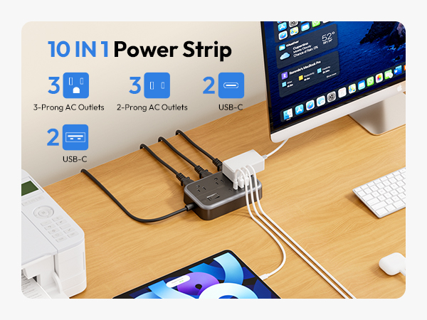 extension cord with multiple outlets