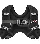 FUFF Weighted Vest 5lb/10lb/15lb/20lb/25lb/30lb Weights with Reflective Stripe, Weighted Vest for...