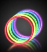 Windy City Novelties 22” Glow Stick Necklaces – 50 Pack for Summer Parties, Camping & July 4th Ce...