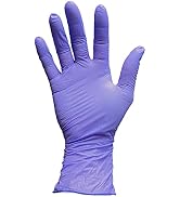 nitrile gloves disposable indigo thick purple latex free powder free puncture resistant durable