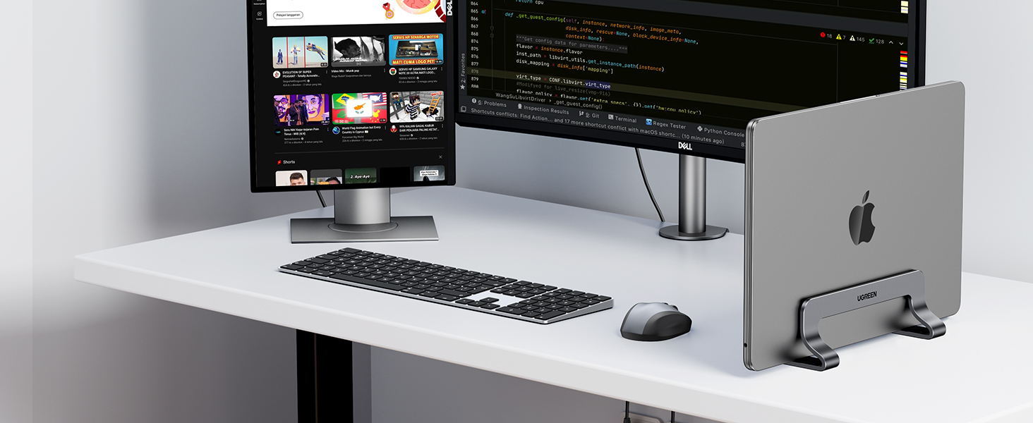 vertical macbook stand