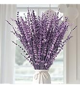 120+Stems Dried Lavender Flowers Bundle-Dried Preserved Lavender Bouquet 15-17" for Shower Weedin...