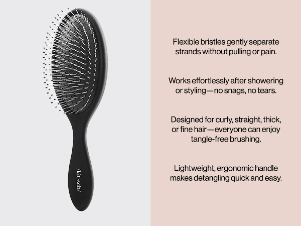 Kitsch Detangler Hair Brush for Wet and Dry Hair,