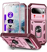 for Pixel 10 Pro XL Case with Camera Cover Slider, 2*Tempered Glass Screen Protectors,Build in 36...