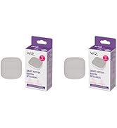 WiZ Portable Button - Pack of 2 - Switch Your Lights On and Off or Brighten and Dim - Works Only ...
