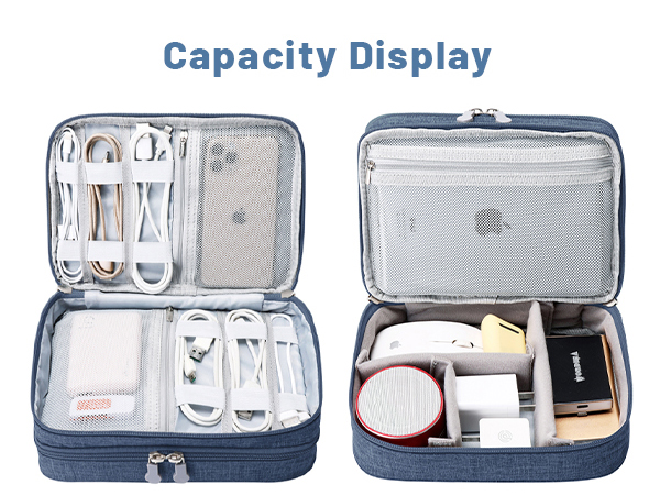 Lanola Electronic Organizer,Travel Cable Organizer