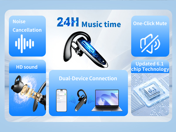 Bluetooth Headset with USB Dongle