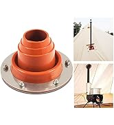 Tent Stove Jack Kit, Bell Tent Flue Flashing High Temp Flexible Pipe Flashing Compatible with Fro...