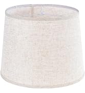 GO&SO Oatmeal Linen Drum Lamp Shade - 11