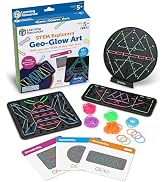 Learning Resources STEM Explorers Geo-Glow Art Kit - Glow in The Dark Toys, Kids Art Display, Hom...