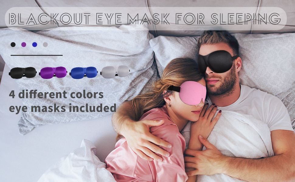 Adjustable Blackout 3D Eye Masks for Sleep