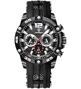 Gosasa Chronograph Mens Watches Military Sport Quartz Watch Luminous Date Fashion Wristwatch for ...