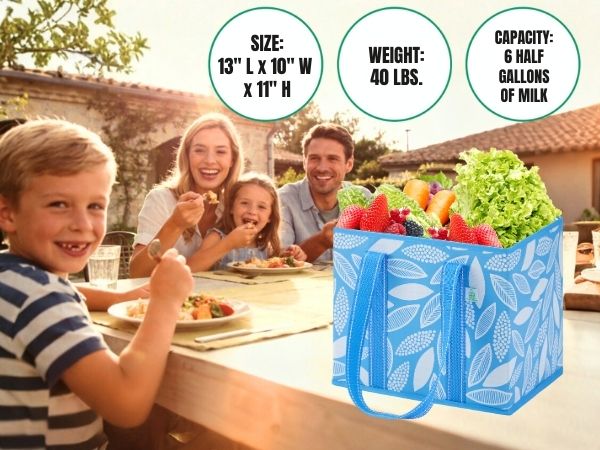 A single 3-pack of VENO reusable grocery bags can replace up to 15 plastic bags, reducing waste.
