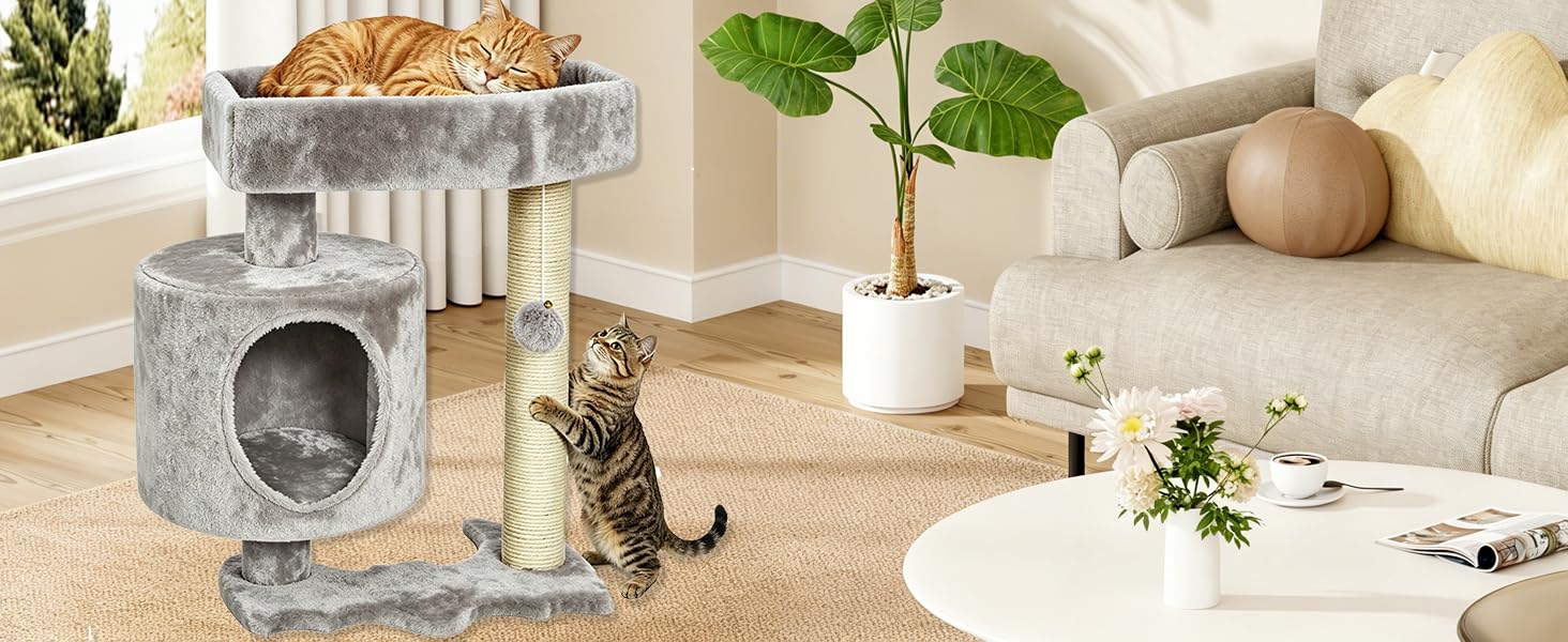 cat tree; cat tower; cat tree tower; cat tower with scratching post; cat trees; cat tree for indoor