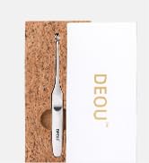 DEOU Professional Stainless Steel Cuticle Pusher with Thick Handle - V - shaped Blade for Precise...