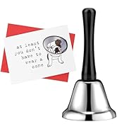 Linkstyle 2 Pcs Funny Get Well Soon Gifts, Recovery Set with Loud Hand Bell & Hilarious Card, Aft...