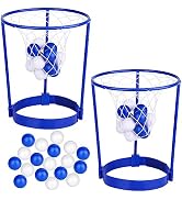 Hxezoc 2 Pack Head Hoop Basketball Party Game for Kids and Adults Carnival Game Adjustable Basket...