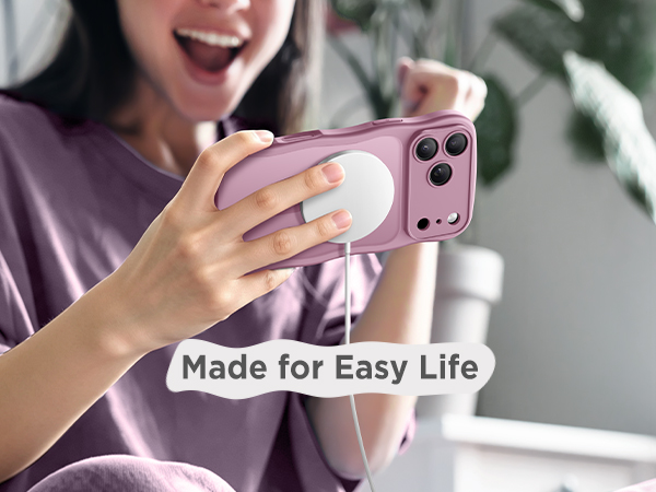 For iPhone 18 Pro Case Compatible with MagSafe Wavy Shockproof Slim Cute Wave Drop Protection