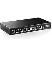 MokerLink 8 Port 2.5G Ethernet Switch, 8 x 2.5GBASE-T Ports, Compatible with 10/100/1000Mbps, Met...