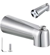 Enhon 7 Inch Slip on Tub Spout with Diverter, Compatible with Moen 3839/Moen 3853, Bathtub Divert...