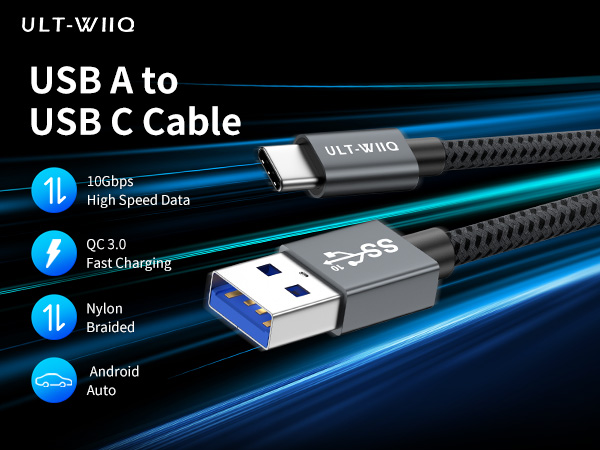 usb a to usb c cable fast charging iphone 15 pro max data transfer type c apple charger high speed