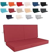 Odsiikly 46 x 24 Outdoor Loveseat Cushion Set, 3 Piece Seat Cushions for Patio Furniture,Fade Res...