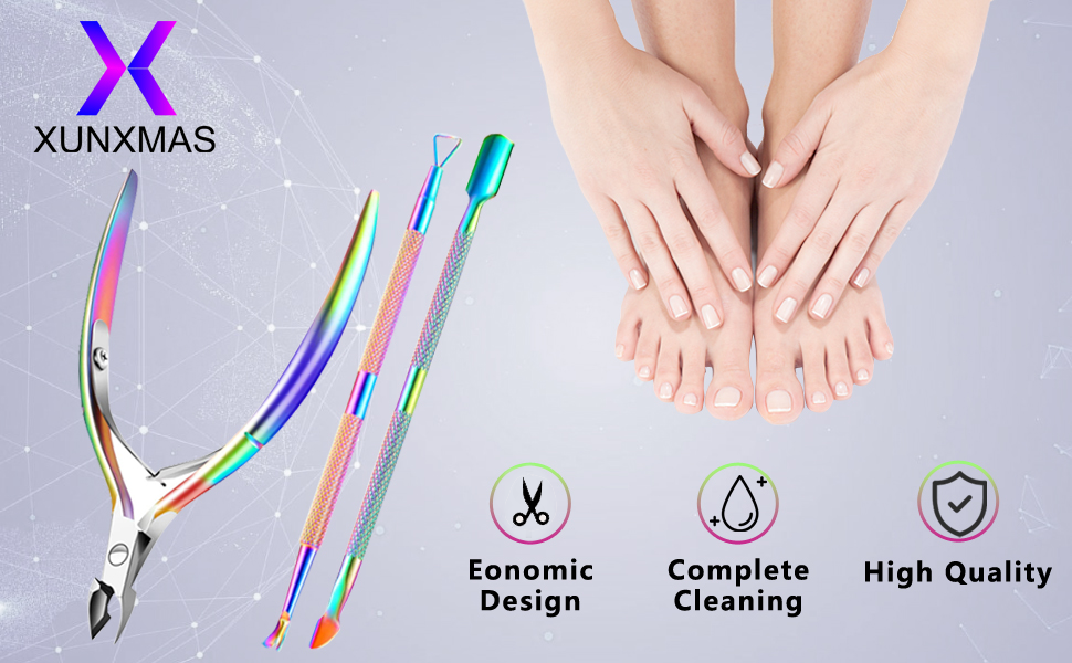 Cuticle Trimmer with Cuticle Pusher