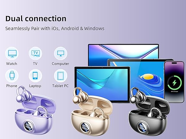 Dual connection Seamlessly Pair with iOs, Android & Windows