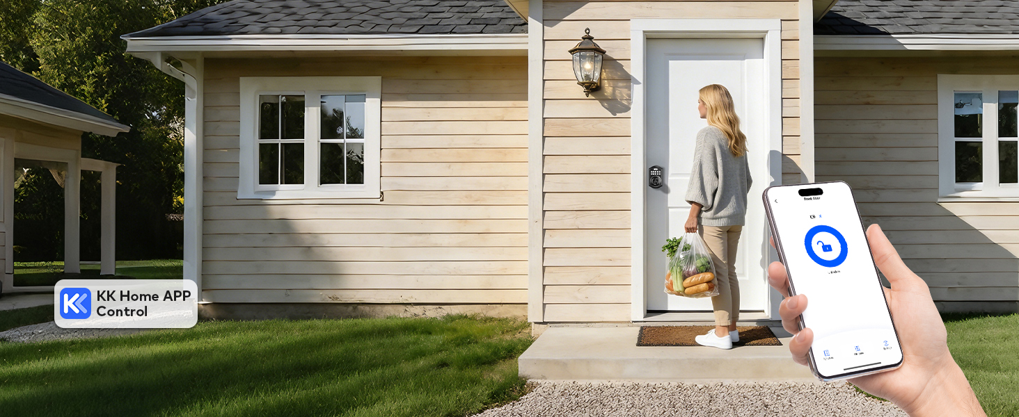 Unlock your door via the app within Bluetooth range for quick, secure access without keys.