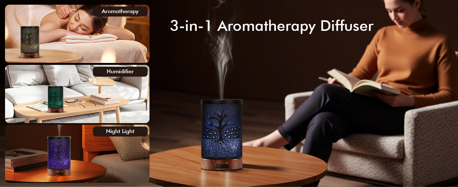 Metal Oil Diffuser Tree Life-5