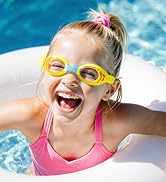 Dizokizo 2 Pack Kids Swim Goggles for Toddlers 6-14(8-12), Anti-Fog UV Protection No Leak Swimmin...