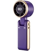 Bearwind Portable Handheld Turbo Fan - 5 Gear High Speed 4000mAh Rechargeable Mini Personal Hand ...