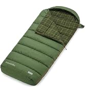 Naturehike Big & Tall Flannel Sleeping Bag for Adults, XXL Sleeping Bag for All Seasons, Machine ...