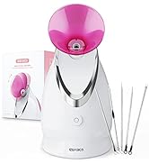 EZBASICS Facial Steamer Ionic Face Steamer for Home Facial, Warm Mist Humidifier Atomizer for Fac...