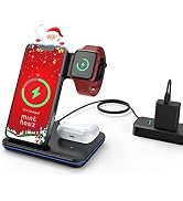 Minthouz 3 in 1 Wireless Charger, 18W Fast Wireless Charging Station for Multiple Devices Apple W...