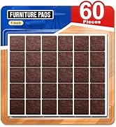 Ansible 60 PCS Felt Furniture Pads, Felt Pads for Chair Leg Floor Protectors for Hardwood Floors ...